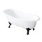 Aqua Eden Clawfoot Bathtubs, 54 L, 30.31 W, White/Oil Rubbed Bronze, Cast Iron VCT7D5431B5 - alternate 1